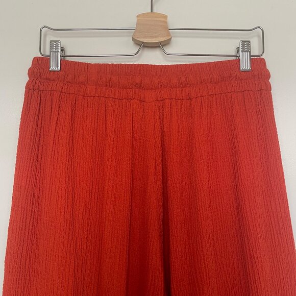 Essentiel Antwerp Crinkle Crepe Wide Leg Pants Summer Spring Sz 10 - Picture 12 of 14